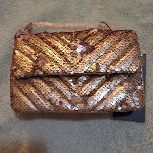 Nicole Miller Sequin Gold Women's Bag